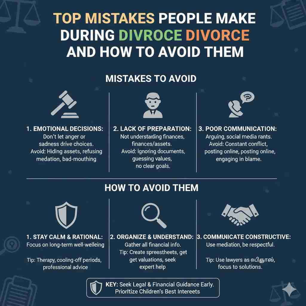 Top Mistakes People Make During Divorce and How to Avoid Them